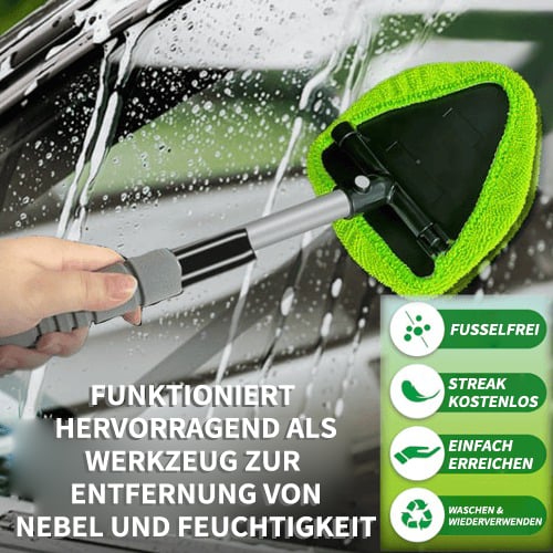 Mikrofaser-Scheibenreiniger mit ausziehbarem Griff