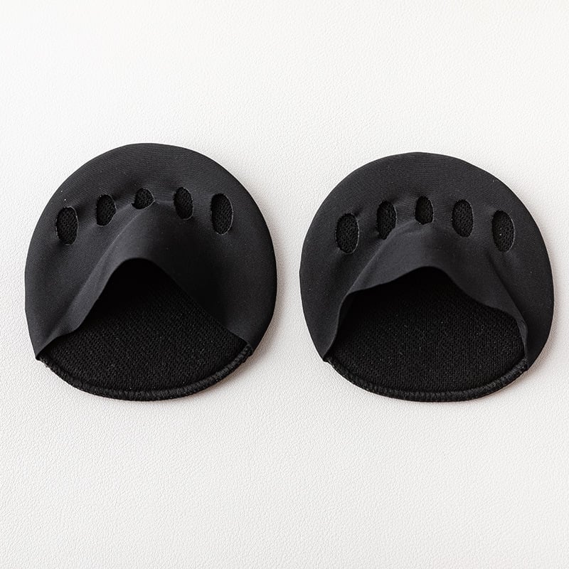 👠✨ Fünfzehen-Vorderfußpolster für Frauen | Stoßdämpfende Einlegesohlen für hohe Absätze | Schwarz/Beig