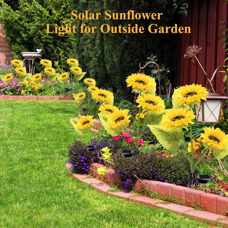 🌞Solar-LED-Sonnenblumen-Gartenleuchten – 29,6 Zoll/74 cm