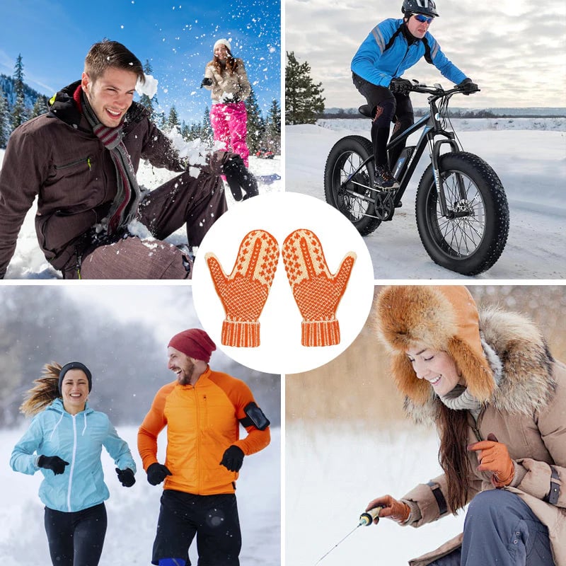 🔥LETZTER TAG 49 % RABATT – 🎅🧤✨ Nordische Stricklook-Handschuhe mit Verstecktem Pixel-Mittelfinger – Retro-Stil & Rebellischer Humor! ✨❄️