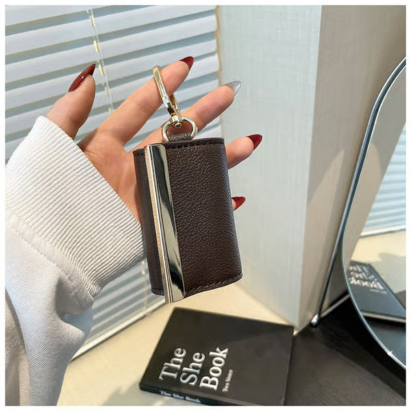 🔥Schlüsselanhänger-Tasche aus Veganem Leder – Wird zur geräumigen Einkaufstasche