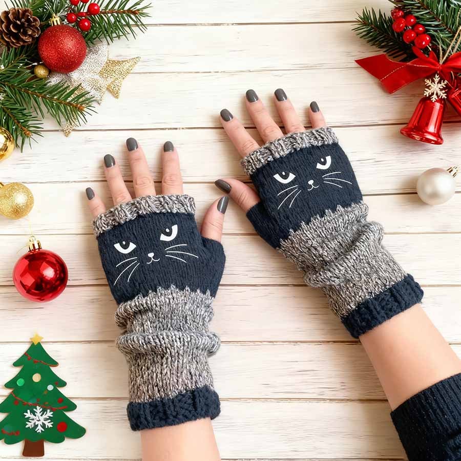 🐱✨Charmante Katzenhandschuhe: Ihr bester Begleiter für den Alltag und für Abenteuer im Winter!✨🧤