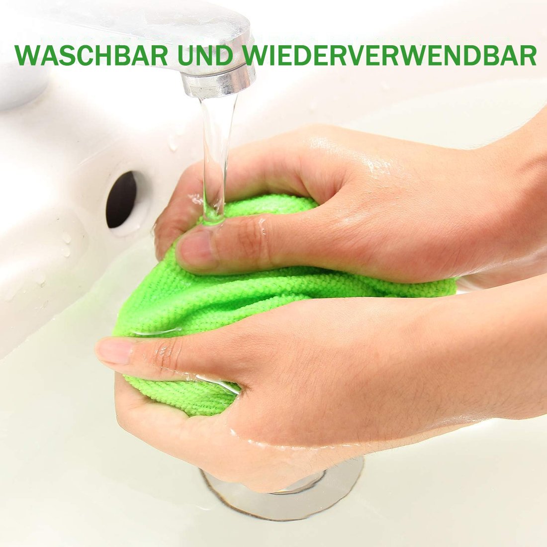 Mikrofaser-Scheibenreiniger mit ausziehbarem Griff