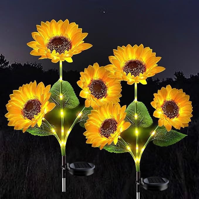🌞Solar-LED-Sonnenblumen-Gartenleuchten – 29,6 Zoll/74 cm