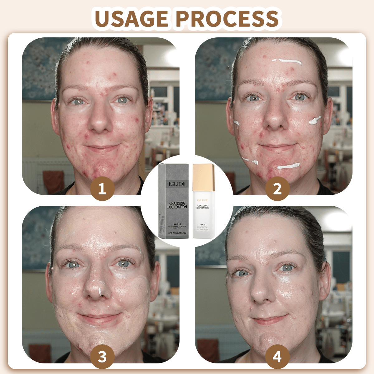 🎁Last Day 49% OFF🎉Colour Changing Mature Skin Foundation