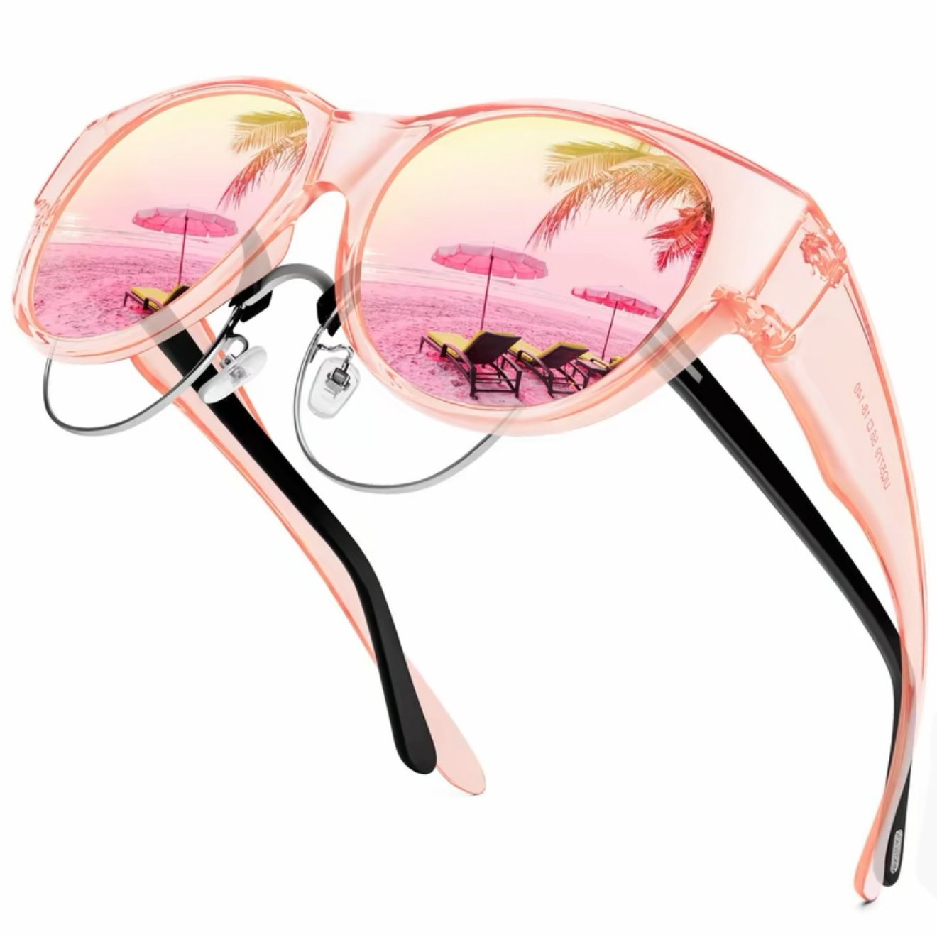 🕶 Neue Cat-Eye-Sonnenbrille in Übergröße, mit polarisierenden Gläsern und UV400-Schutz.