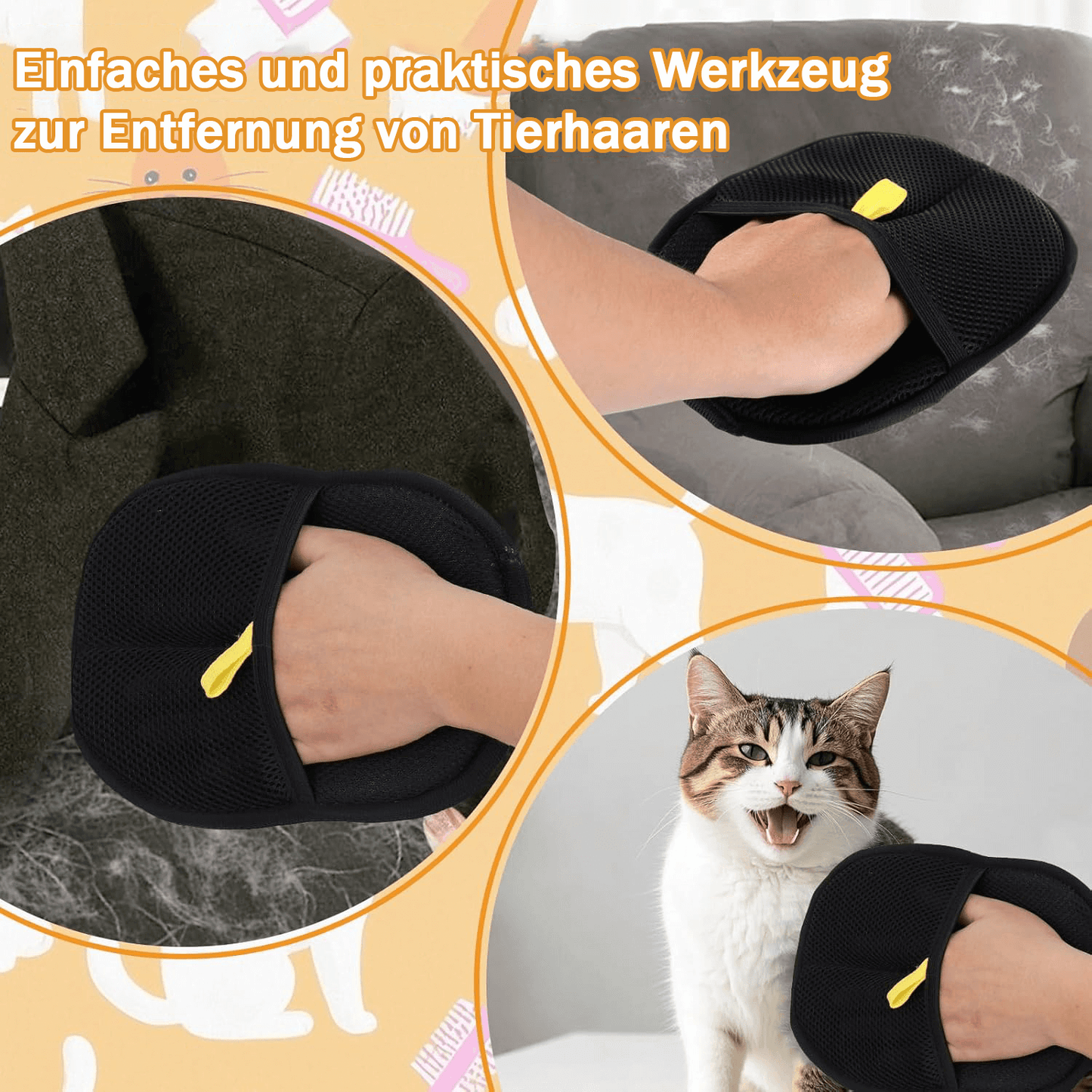 🔥Letzter Tag 49 % Rabatt🔥Handschuhe zum Entfernen von Tierhaaren