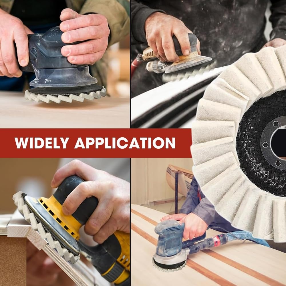 🔥Letzter Tag 48 % RABATT – Premium-Polierplatte aus Wollfilz für Winkelschleifer