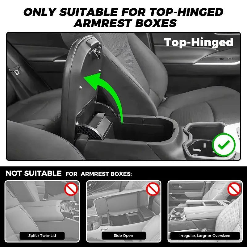 🚗 🔥 Multifunktionale Auto-Armlehnenmatte aus PU-Leder