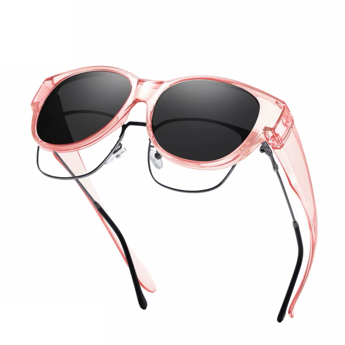 🕶 Neue Cat-Eye-Sonnenbrille in Übergröße, mit polarisierenden Gläsern und UV400-Schutz.