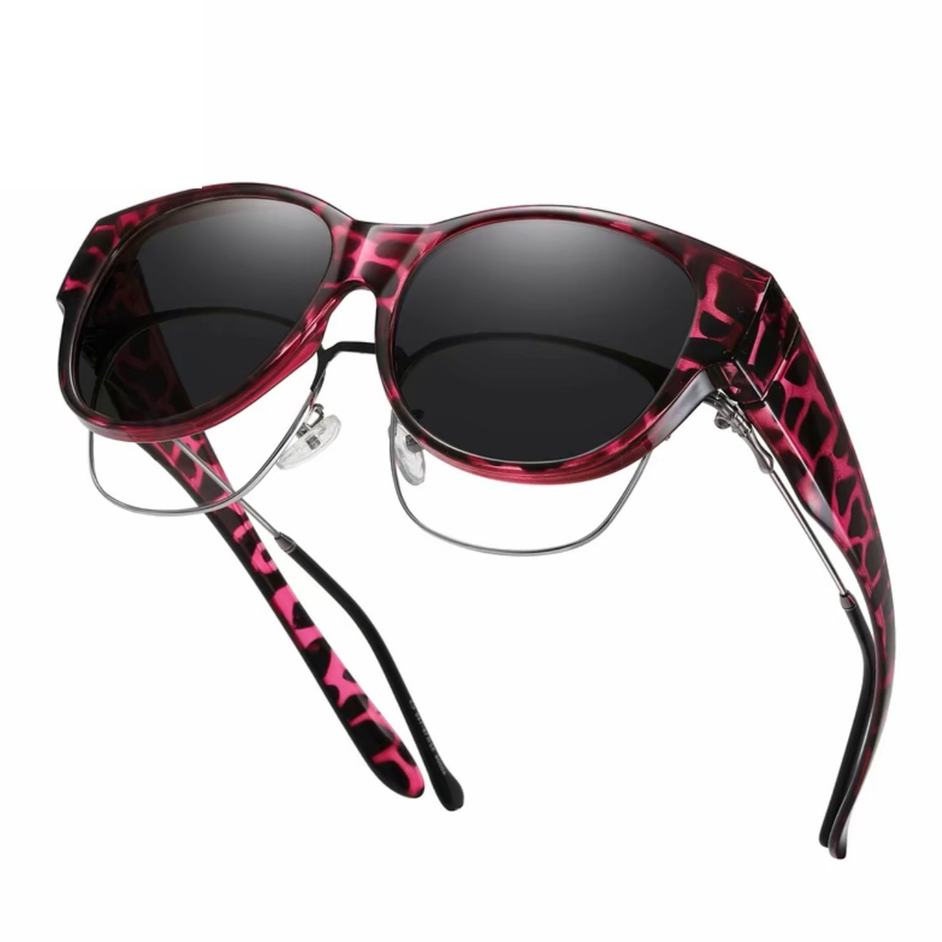 🕶 Neue Cat-Eye-Sonnenbrille in Übergröße, mit polarisierenden Gläsern und UV400-Schutz.