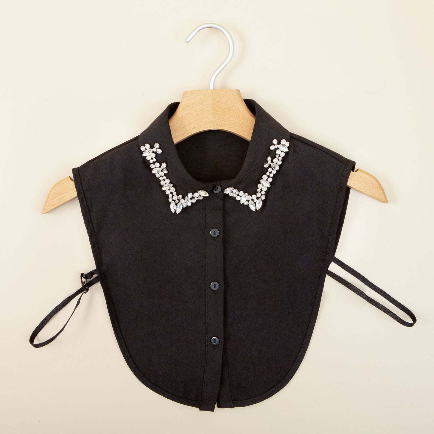 🎄 ✨Exquisiter abnehmbarer Premium-Kragen, verziert mit Kristallverzierungen