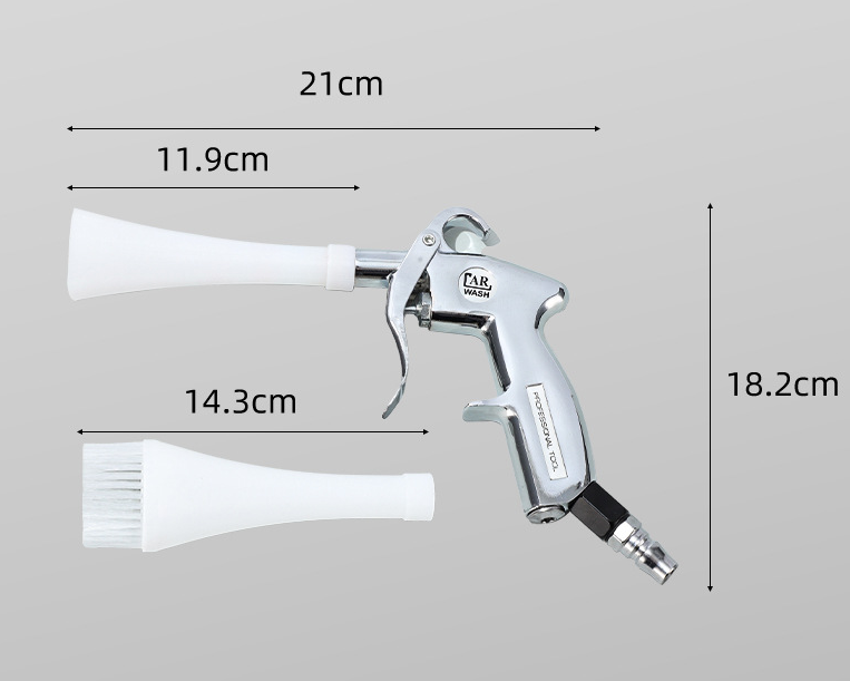 Tornado Reinigungspistole – 2-in-1-Luftblaspistole mit Bürste