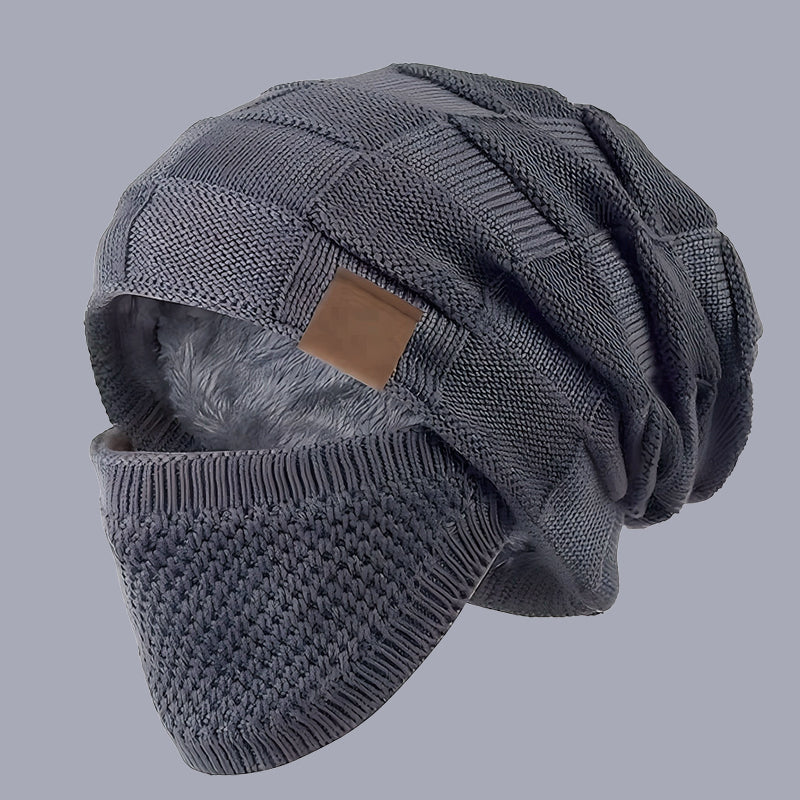 🔥Wintermütze mit Gesichtsschutz - hält Sie auch bei extremer Kälte bis zu -20°C warm.