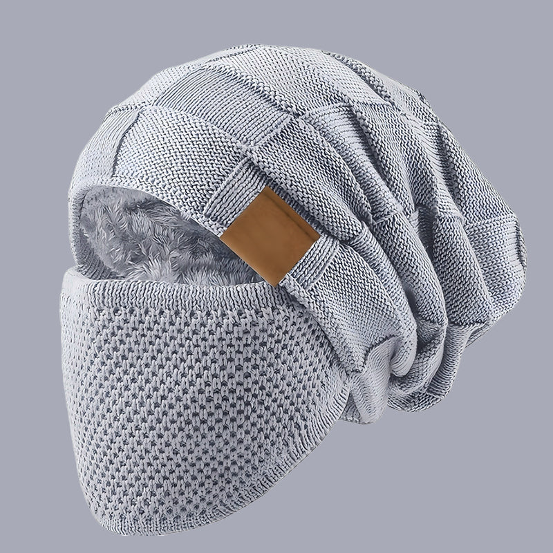 🔥Wintermütze mit Gesichtsschutz - hält Sie auch bei extremer Kälte bis zu -20°C warm.