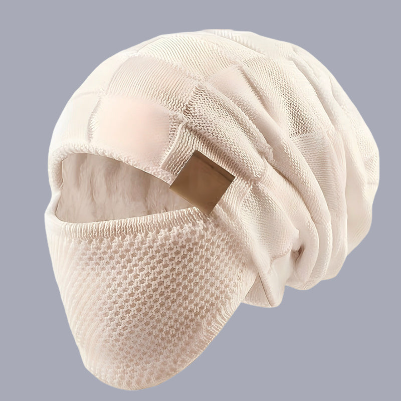 🔥Wintermütze mit Gesichtsschutz - hält Sie auch bei extremer Kälte bis zu -20°C warm.