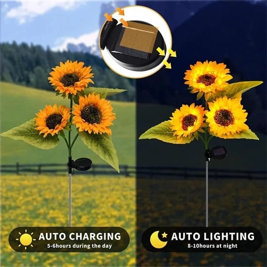 🌻60 % RABATT! ☀️ Wasserdichte Solarlampen – Realistische Blütenblätter, wetterfest (IP65) und leuchten automatisch 8–12 Stunden lang ☀️🌻