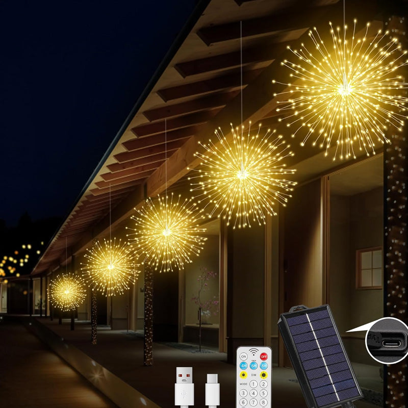 🎇Solarbetriebene, funkelnde Laternen für Gärten und Party